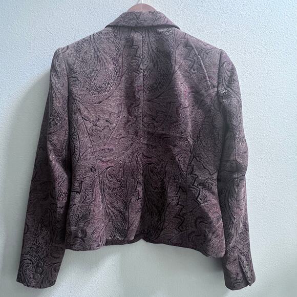 Grace Elements Tapestry Blazer size 4 Grandma 90s Vintage Retro Granny Casual - Picture 3 of 7